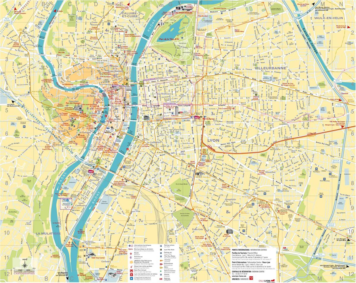 里昂地铁站地图
